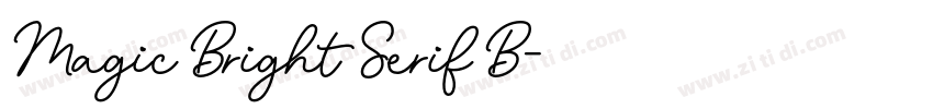 Magic Bright Serif B字体转换 Magic Bright Serif B字体转换